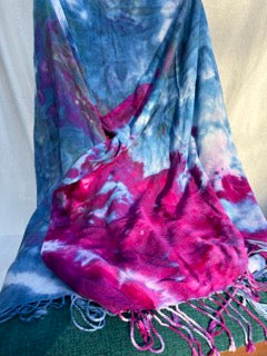 Purple and deep blue scarf (#6)