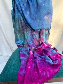 Purple and deep blue scarf (#5)