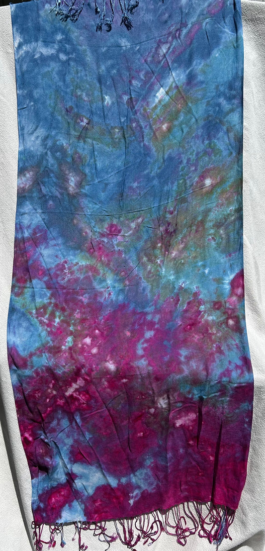 Purple and deep blue scarf (#5)