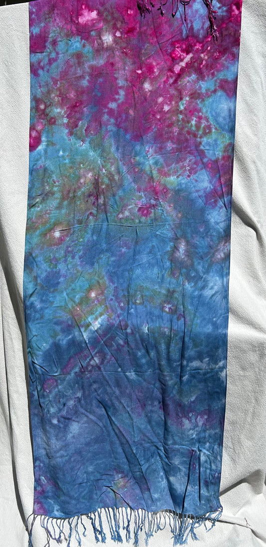 Purple and deep blue scarf (#5)