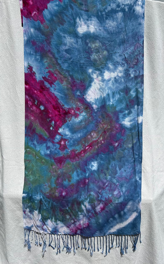 Purple  and deep blue scarf (#6)